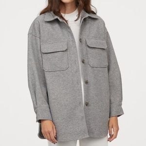 H&M Grey Jersey Shacket